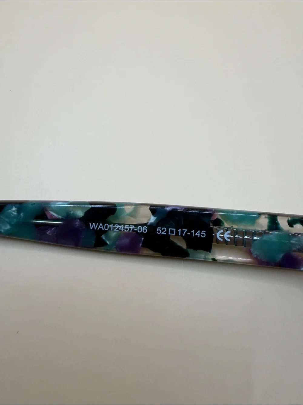 Zeelool Multicolor Tortoiseshell Square Glasses-Green & Purple, No prescription